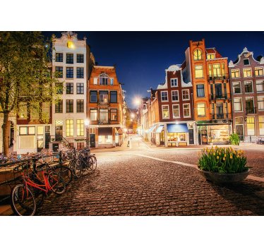 Tapisserie amsterdam rue charmante d'amsterdam - TenStickers