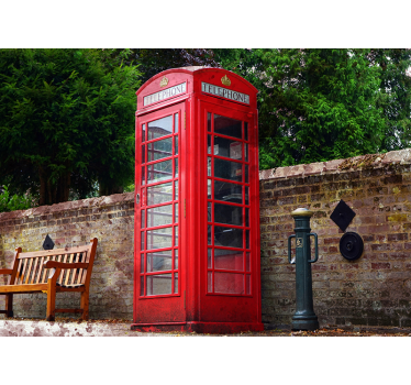 Papier peint londres Cabine téléphonique rouge dans - TenStickers