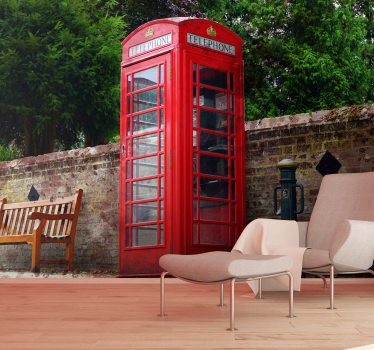 Papier peint londres Cabine téléphonique rouge dans - TenStickers