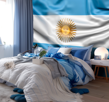 Tapisserie murale villes et de pays drapeau argentin - TenStickers