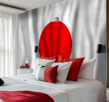 Tapisserie murale villes et de pays drapeau japonais - TenStickers