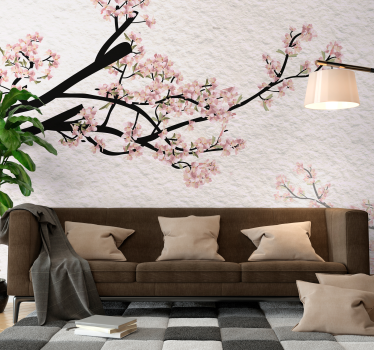 Papier peint panoramique fleurs de cerisier - TenStickers