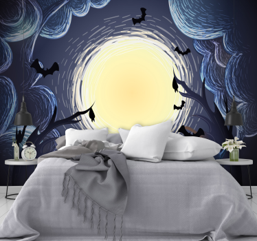Photo murale Chauves-souris d'halloween élégantes - TenStickers
