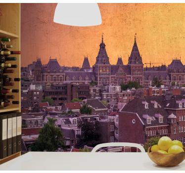 Tapisserie amsterdam beauté architecturale d'amsterdam - TenStickers