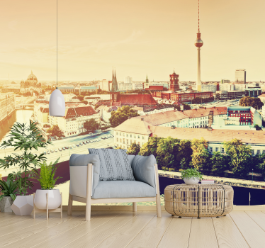 Tapisserie berlin paysage urbain - TenStickers