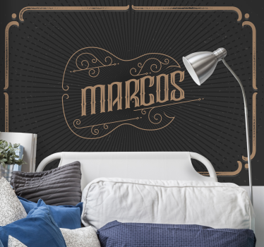 Tapisserie chambre ado conception élégante personnalisée - TenStickers