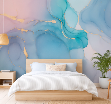 Tapisserie chambre ado effet d'eau calme - TenStickers