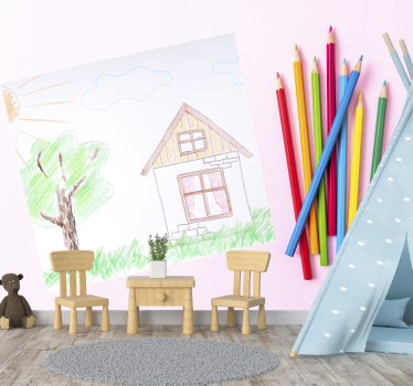 Tapisserie chambre enfant thème dessin enfant - TenStickers