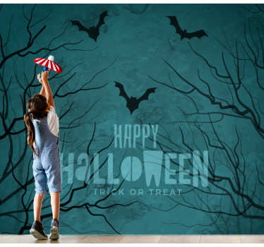 Tapisserie halloween chauves-souris nocturnes effrayantes - TenStickers