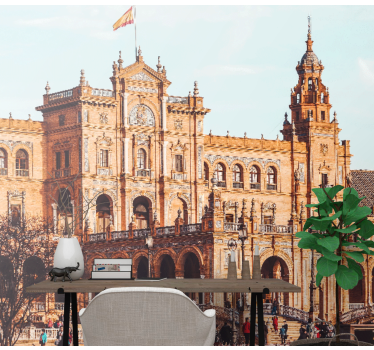 Tapisserie madrid architecture espagnole historique - TenStickers