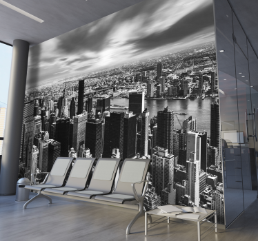 Tapisserie murale New York panorama urbain - TenStickers