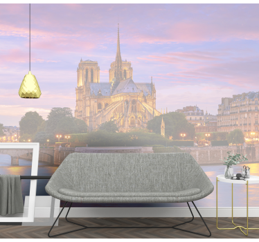 Tapisserie paris basilique notre-dame - TenStickers