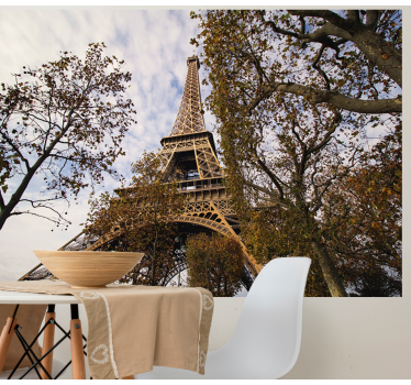 Tapisserie paris perspective scénique de la tour eiffel - TenStickers