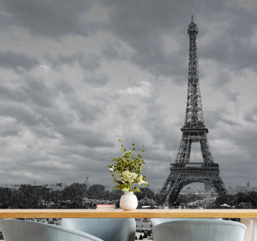 Tapisserie paris vues de la tour eiffel - TenStickers