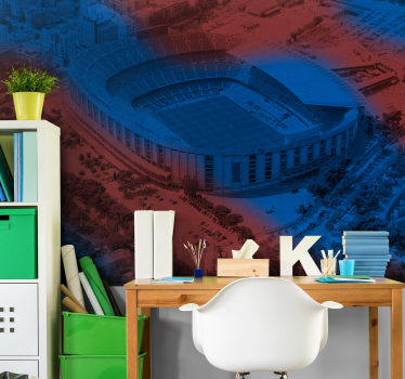 Tapisserie villes et pays stade de football de barcelone - TenStickers