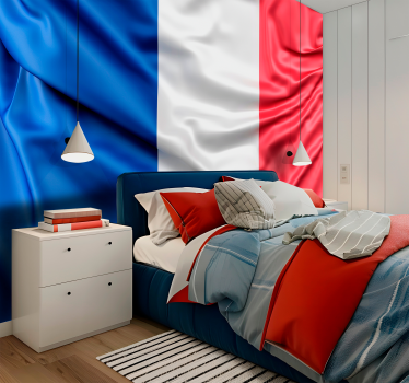 Tapisserie villes et de pays drapeau français - TenStickers