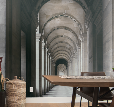 Tapisserie villes et pays arches architecturaux perspective - TenStickers