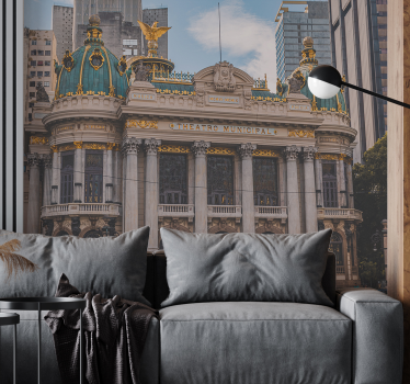 Tapisserie villes et pays architecture de théâtre historique - TenStickers
