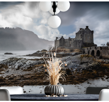 Tapisserie villes et pays château écossais paysage - TenStickers