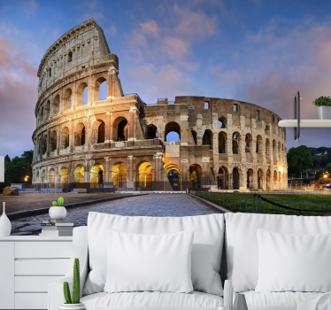 Tapisserie villes et pays colisée de rome - TenStickers