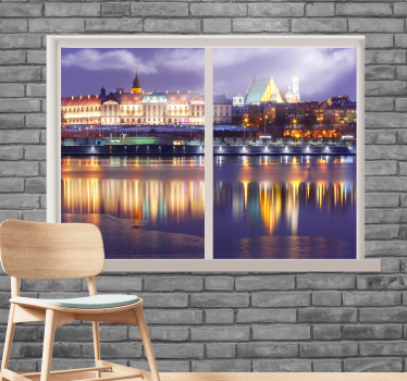 Tapisserie villes et pays illumination nocturne urbaine - TenStickers