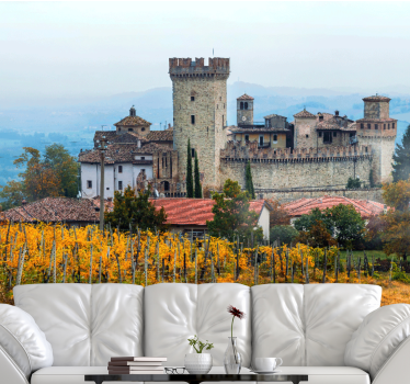 Tapisserie villes et pays paysage château héritage - TenStickers