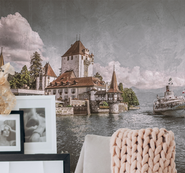 Tapisserie villes et pays paysage de forteresse héritage - TenStickers