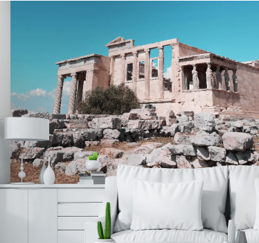 Tapisserie villes et pays ruines de temples anciens - TenStickers