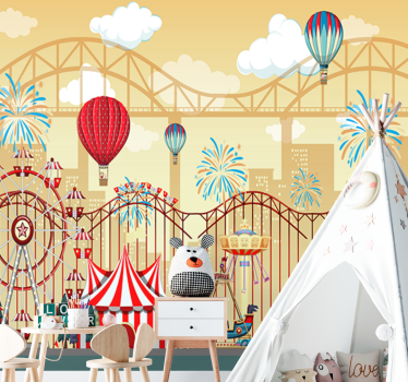Tapisserie villes et pays scène de carnaval - TenStickers