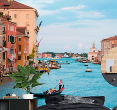 Tapisserie villes et pays scène de gondole à venise - TenStickers