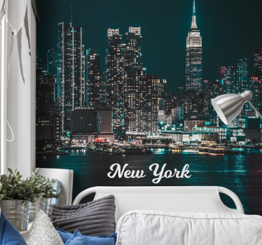 Tapisserie villes et pays skyline légendaire de new york - TenStickers