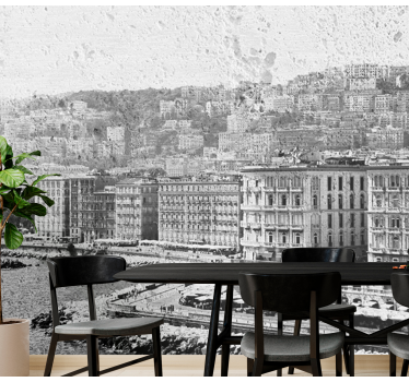Tapisserie villes et pays vue côtière de naples - TenStickers