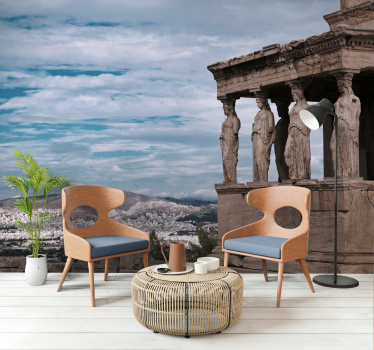 Tapisserie villes et pays vue de l'athènes antique - TenStickers