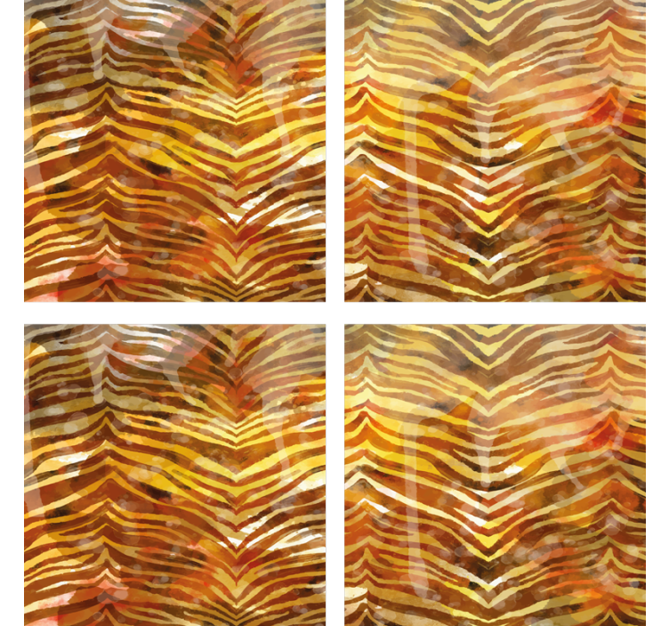 Sous verre surface à motifs zébrés - TenStickers