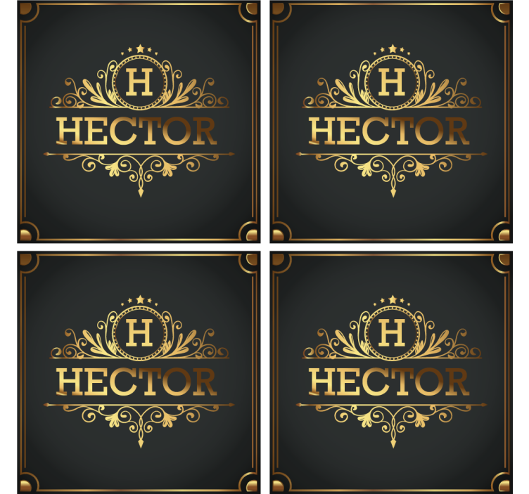 dessous de verre personnalisé élégance - TenStickers