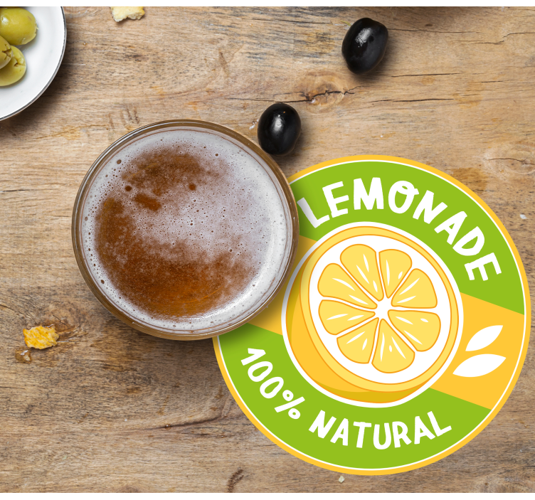 Dessous de verre vintage limonade 100% naturelle - TenStickers