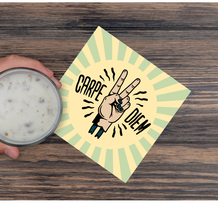 Sous verre citation symbole de paix - TenStickers