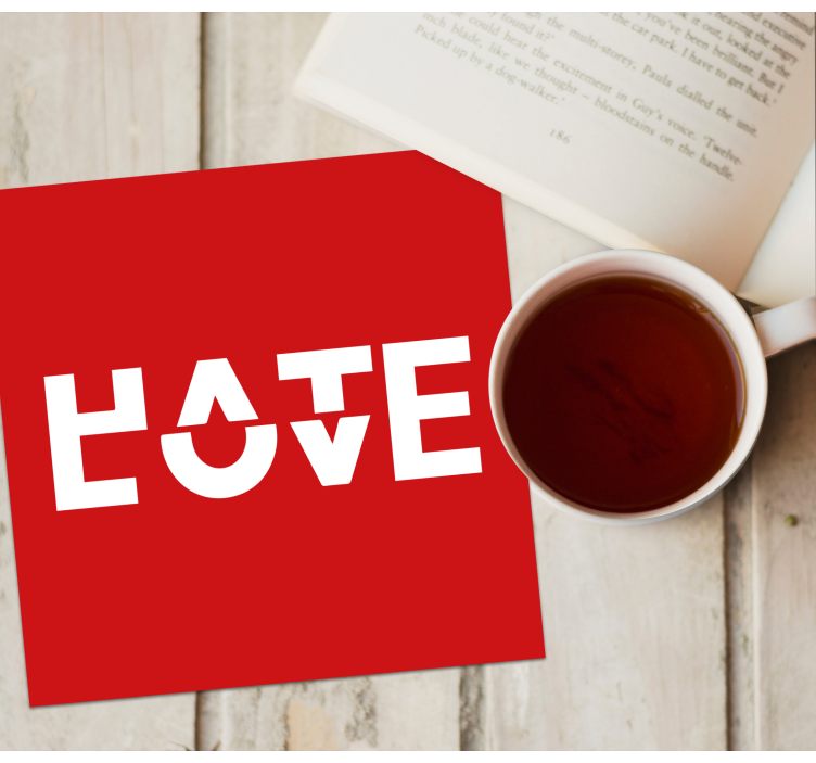 Sous verre citation typographie audacieuse - TenStickers