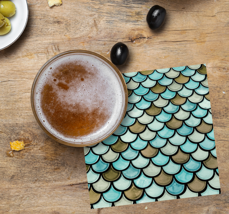 Sous verre effet superposé festonné - TenStickers