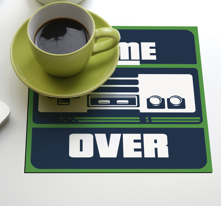 Dessous de Verre jeu Game over - TenStickers