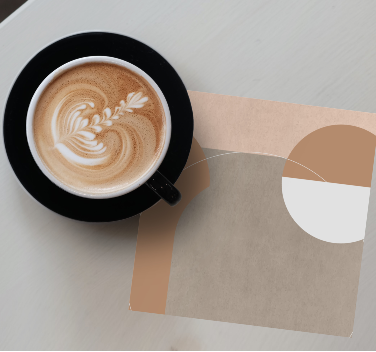 Sous verre moderne formes géométriques abstraites - TenStickers