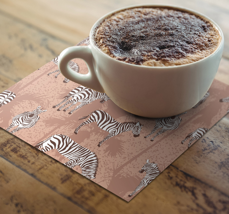 Sous verre moderne surface texturée zèbre - TenStickers