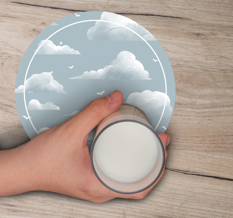 Sous verre motif ciel nuageux - TenStickers