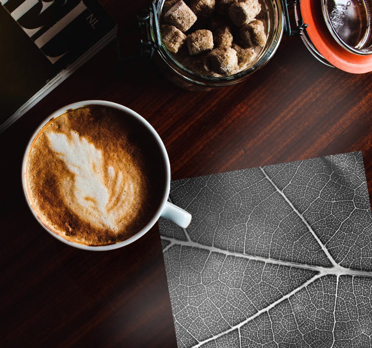 Sous verre motif de feuilles complexe - TenStickers