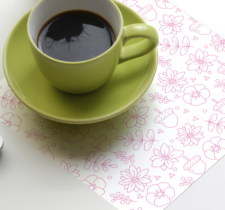 Sous verre motif floral en ligne - TenStickers
