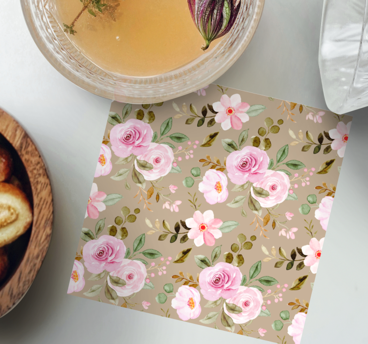 Sous verre motif imprimé botanique - TenStickers