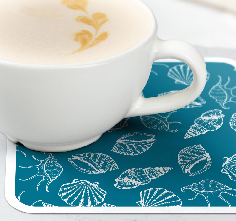 Sous verre motifs de coquillage - TenStickers