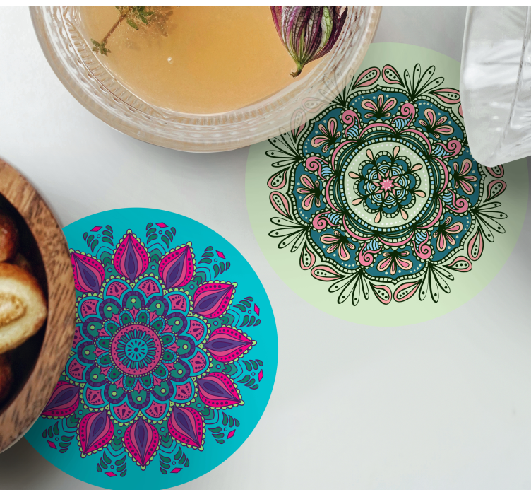Sous verre motifs mandala complexes - TenStickers