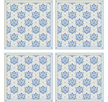 Sous verre motif floral élégant - TenStickers