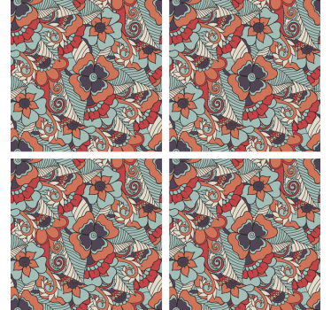 Sous verre imprimé floral - TenStickers